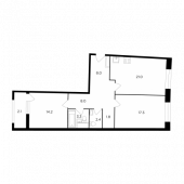 2-комнатная квартира 77,9 м²