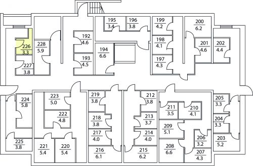 Кладовки, 3.3 м²