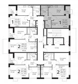 1-комнатная квартира 39,97 м²