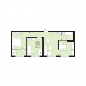 2-комнатная квартира 62,6 м²