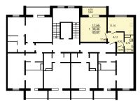 1-комнатная, квартира, 38.4 м²