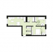 2-комнатная квартира 65,8 м²