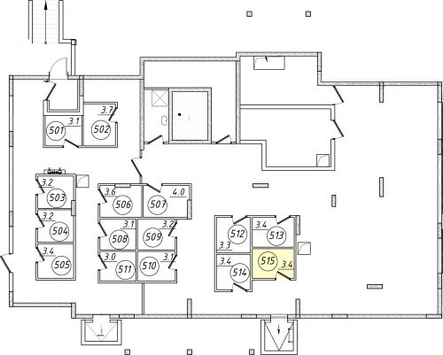 Кладовки, 3.4 м²