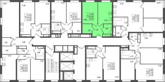 1-комнатная квартира 38,8 м²