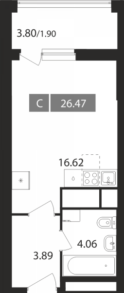 Студия до 26.47