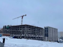 Корпус 4: монолитные работы, кладка стен