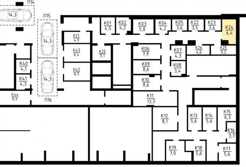 Кладовки, 6.4 м²