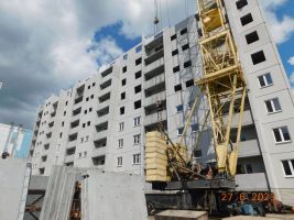 Корпус 3.34: Возведение стен, монтаж остекления