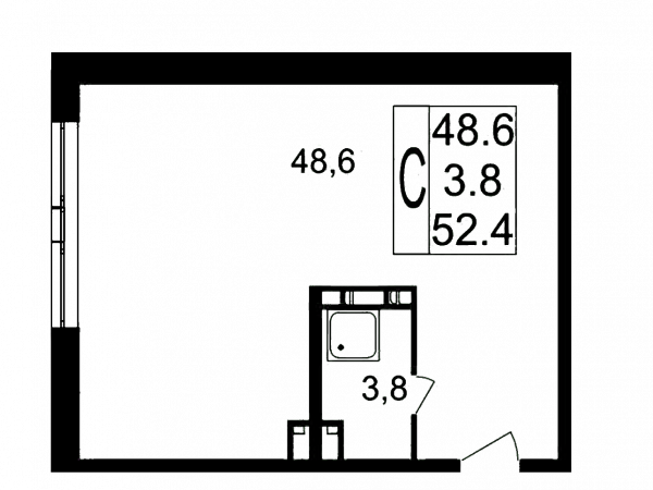 Апарт-студия до 52.4