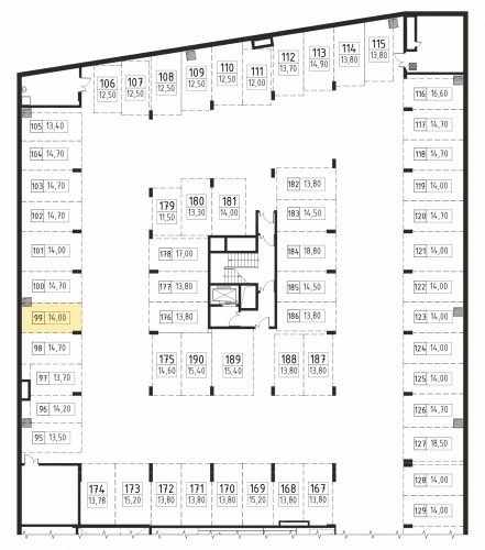 Машиноместа, 14 м²