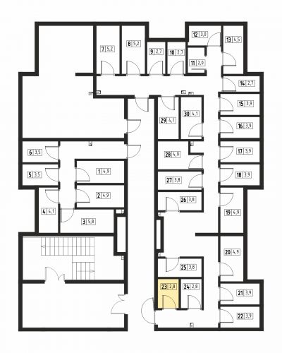 Кладовки, 2.8 м²