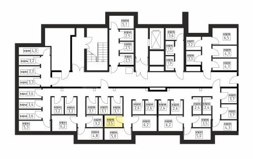 Кладовки, 3.5 м²