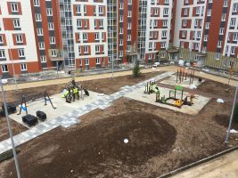 Корпус 25: фасадные работы