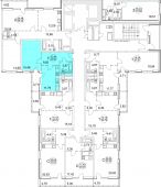 1-комнатная квартира 42.82 м²