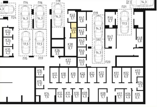 Кладовки, 3.6 м²