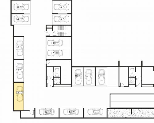 Машиноместа, 21.7 м²
