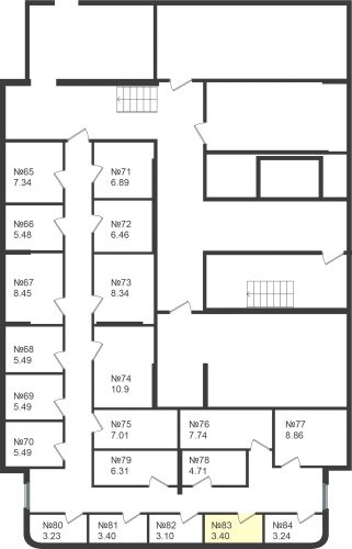 Кладовки, 3.4 м²