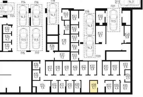 Кладовки, 5.1 м²