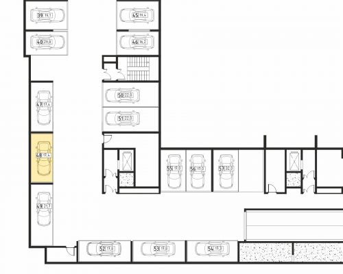 Машиноместа, 17.4 м²