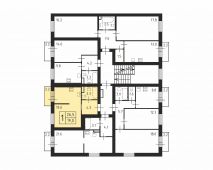 1-комнатная квартира 26,5 м²