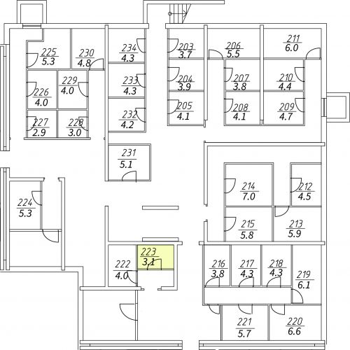 Кладовки, 3.1 м²