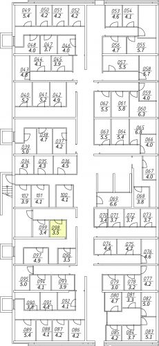 Кладовки, 3.5 м²