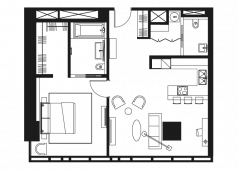 0-комнатная квартира 86,4 м²