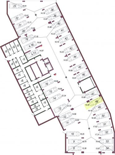 Машиноместа, 14.2 м²