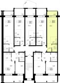 1-комнатная квартира 38,54 м²