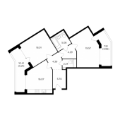 2-комнатная квартира 84,51 м²
