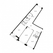 3-комнатная квартира 119,61 м²