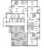 2-комнатная квартира 67,3 м²