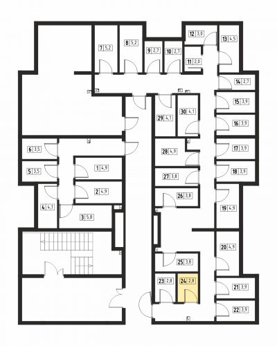 Кладовки, 2.8 м²