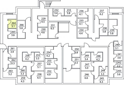 Кладовки, 3.1 м²