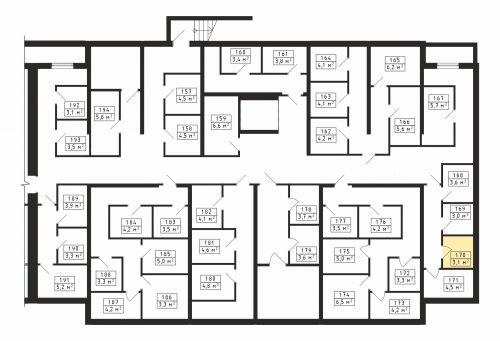 Кладовки, 3.1 м²