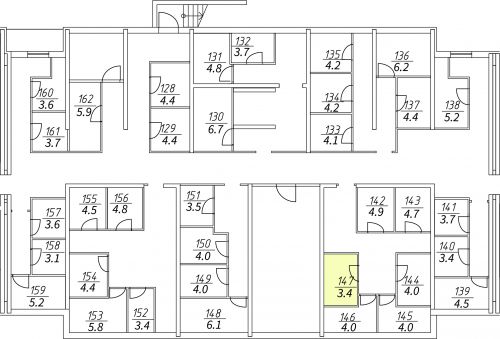 Кладовки, 3.4 м²