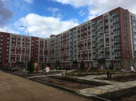 Корпус 26: благоустройство, монтажные работы, фасадные работы