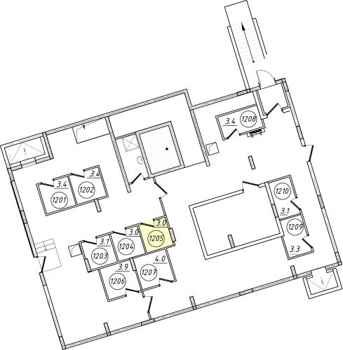 Кладовки, 3 м²