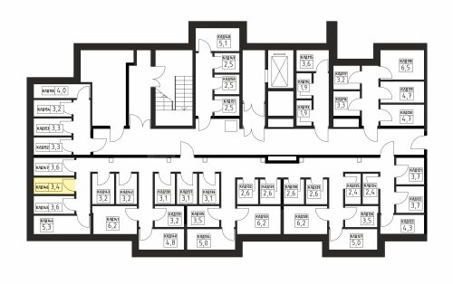 Кладовки, 3.4 м²