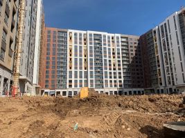 Корпуса 1-4: фасадные работы, благоустройство территории