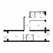 3-комнатная квартира 79,46 м²