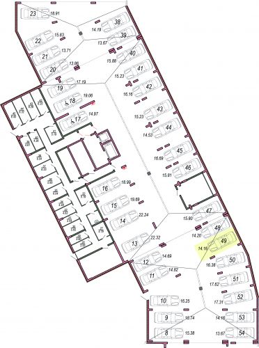 Машиноместа, 14.2 м²