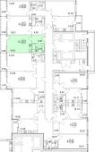 1-комнатная квартира 30.81 м²