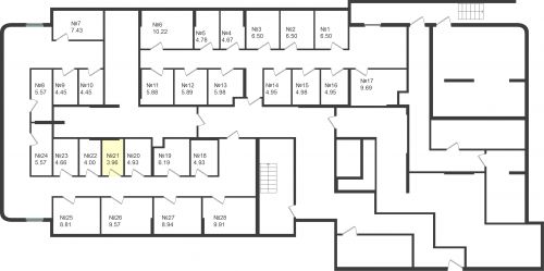 Кладовки, 3.96 м²