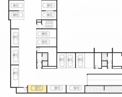 Машиноместа, 17.8 м²