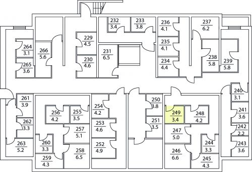 Кладовки, 3.4 м²