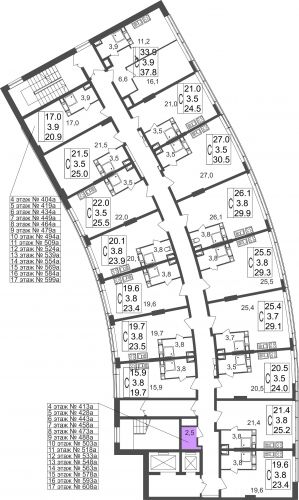 Кладовки, 2.5 м²