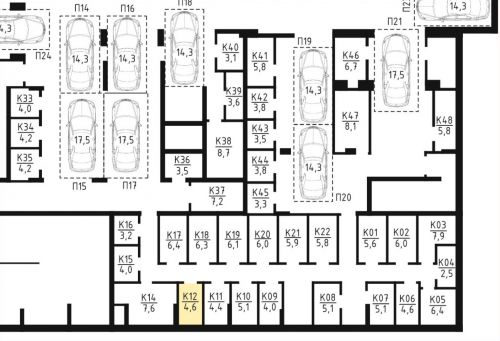 Кладовки, 4.6 м²