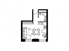 1-комнатная квартира 29,2 м²