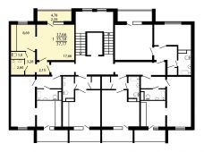 1-комнатная квартира 37,77 м²